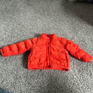 Baby Red Puffer Jacket – Lightweight Winter Coat